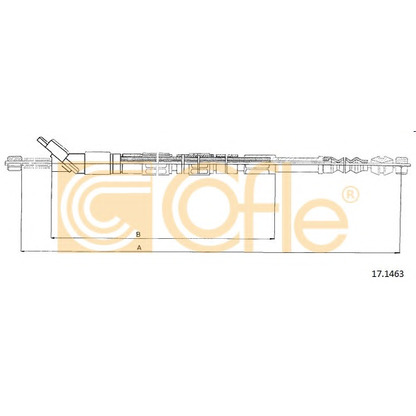 Foto Cable de accionamiento, freno de estacionamiento COFLE 171463