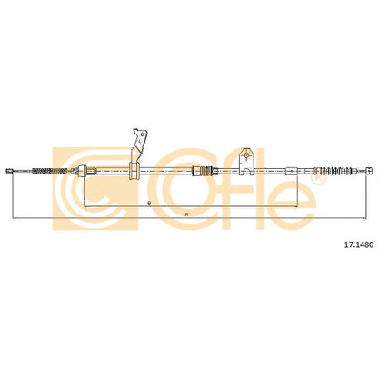 Photo Cable, parking brake COFLE 171480