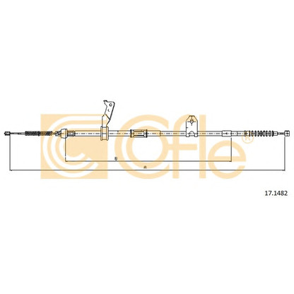 Photo Cable, parking brake COFLE 171482