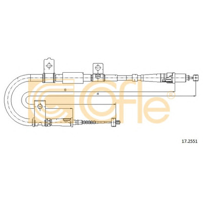 Foto Cable de accionamiento, freno de estacionamiento COFLE 172551
