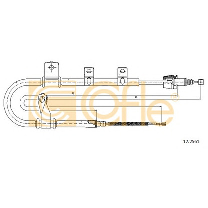 Photo Cable, parking brake COFLE 172561