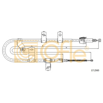 Photo Cable, parking brake COFLE 172565