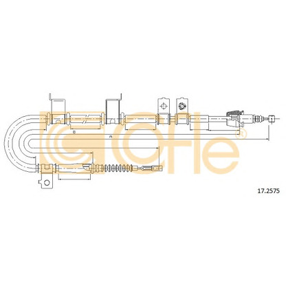 Photo Tirette à câble, frein de stationnement COFLE 172575