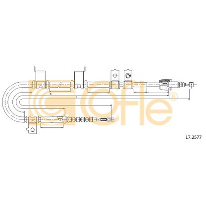 Photo Cable, parking brake COFLE 172577