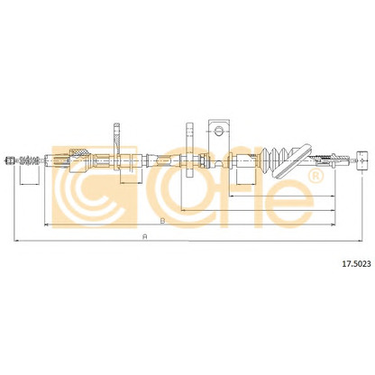 Photo Cable, parking brake COFLE 175023