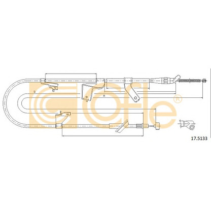 Photo Cable, parking brake COFLE 175133