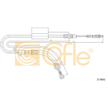 Photo Cable, parking brake COFLE 176001