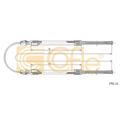 Photo Cable, parking brake COFLE 170111