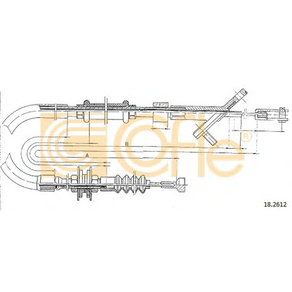Photo Tirette à câble, commande d'embrayage COFLE 182612