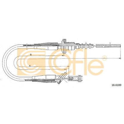 Foto Cable de accionamiento, accionamiento del embrague COFLE 186100
