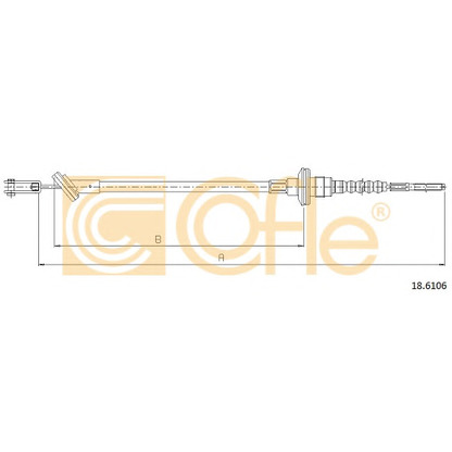 Foto Cable de accionamiento, accionamiento del embrague COFLE 186106