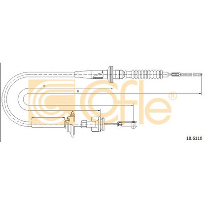 Foto Cable de accionamiento, accionamiento del embrague COFLE 186110