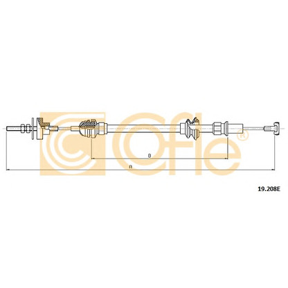 Zdjęcie Cięgno, sterowanie sprzęgłem COFLE 19208E