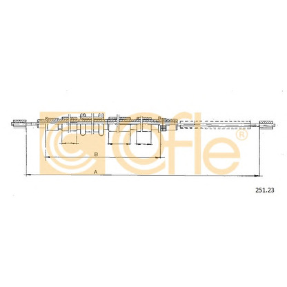 Photo Cable, parking brake COFLE 25123