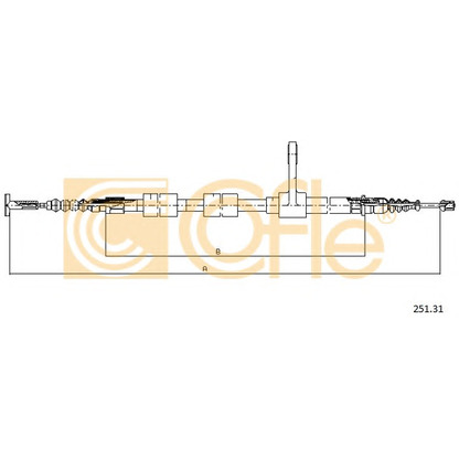 Photo Cable, parking brake COFLE 25131