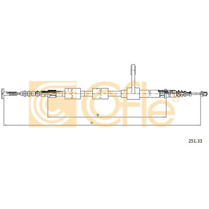 Photo Cable, parking brake COFLE 25133