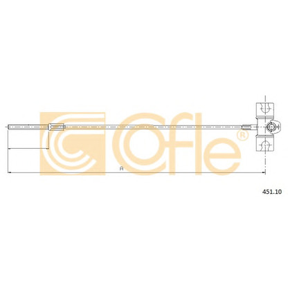 Foto Cable de accionamiento, freno de estacionamiento COFLE 45110