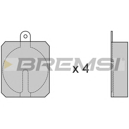 Photo Brake Pad Set, disc brake BREMSI BP2013