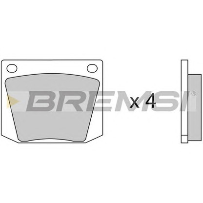 Photo Brake Pad Set, disc brake BREMSI BP2031