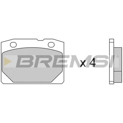 Foto Juego de pastillas de freno BREMSI BP2065