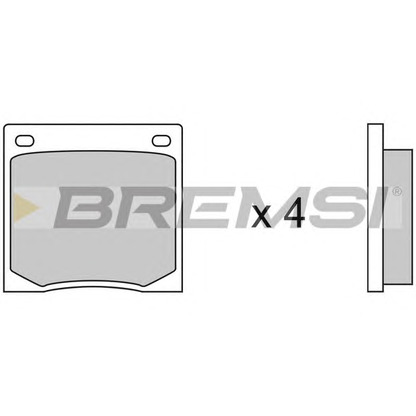 Photo Brake Pad Set, disc brake BREMSI BP2070