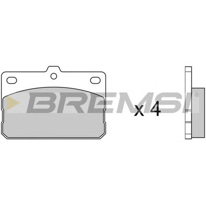 Photo Brake Pad Set, disc brake BREMSI BP2079