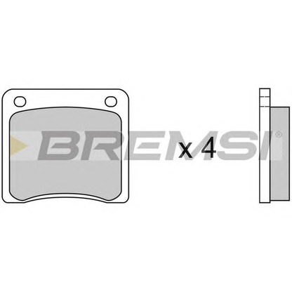 Photo Brake Pad Set, disc brake BREMSI BP2081