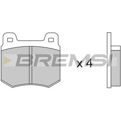 Foto Kit pastiglie freno, Freno a disco BREMSI BP2084