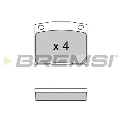 Photo Brake Pad Set, disc brake BREMSI BP2095