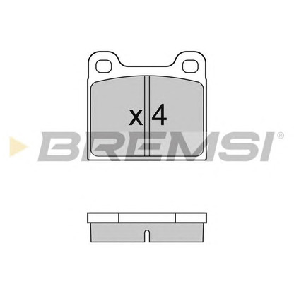 Photo Brake Pad Set, disc brake BREMSI BP2096