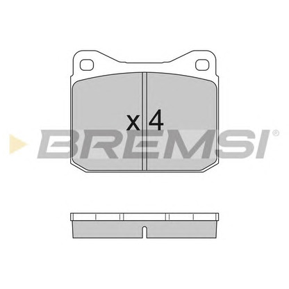 Photo Kit de plaquettes de frein, frein à disque BREMSI BP2097