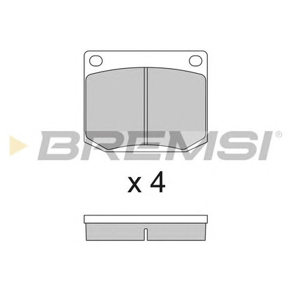 Photo Brake Pad Set, disc brake BREMSI BP2112