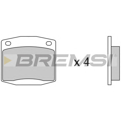 Zdjęcie Zestaw klocków hamulcowych, hamulce tarczowe BREMSI BP2116