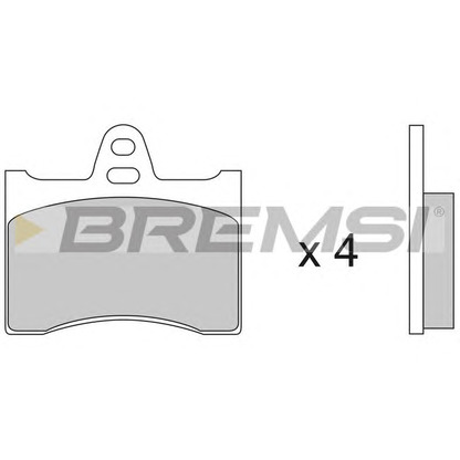 Photo Brake Pad Set, disc brake BREMSI BP2117