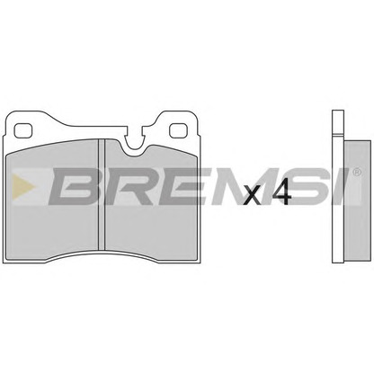 Photo Brake Pad Set, disc brake BREMSI BP2125