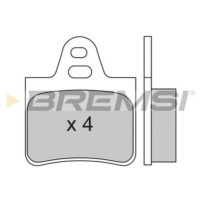 Photo Kit de plaquettes de frein, frein à disque BREMSI BP2130