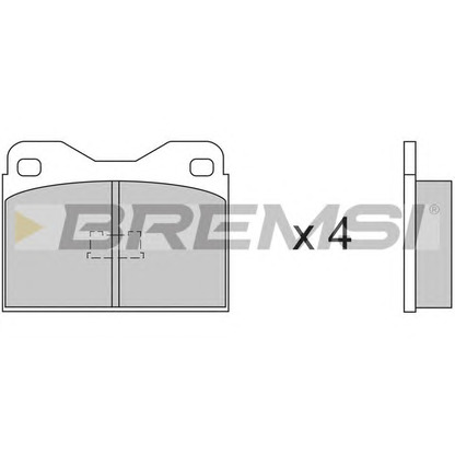 Foto Juego de pastillas de freno BREMSI BP2135