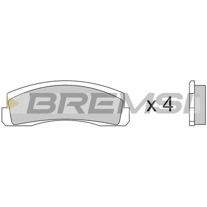 Photo Brake Pad Set, disc brake BREMSI BP2138