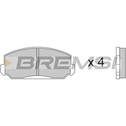 Zdjęcie Zestaw klocków hamulcowych, hamulce tarczowe BREMSI BP2150