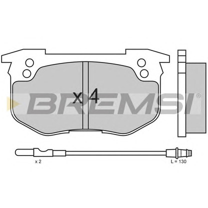 Photo Brake Pad Set, disc brake BREMSI BP2160