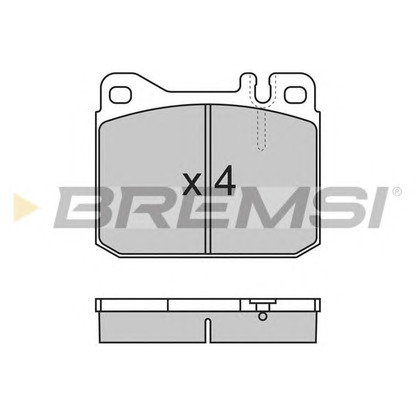 Foto Juego de pastillas de freno BREMSI BP2172