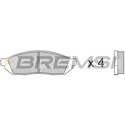 Zdjęcie Zestaw klocków hamulcowych, hamulce tarczowe BREMSI BP2176