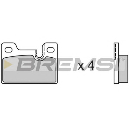 Photo Brake Pad Set, disc brake BREMSI BP2185
