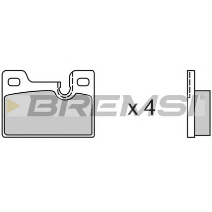 Foto Juego de pastillas de freno BREMSI BP2185