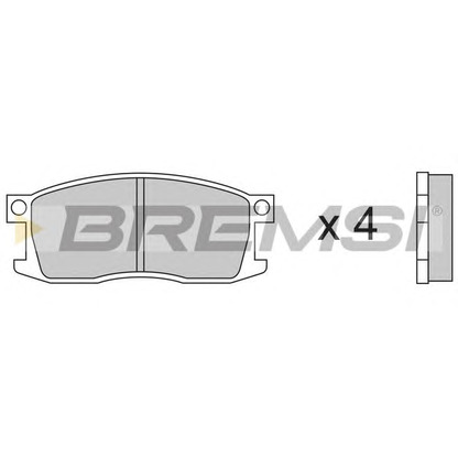 Photo Kit de plaquettes de frein, frein à disque BREMSI BP2190