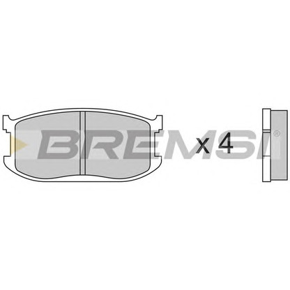 Photo Brake Pad Set, disc brake BREMSI BP2191