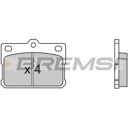 Foto Kit pastiglie freno, Freno a disco BREMSI BP2198