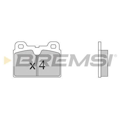Photo Brake Pad Set, disc brake BREMSI BP2202