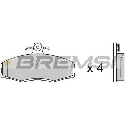 Photo Kit de plaquettes de frein, frein à disque BREMSI BP2208