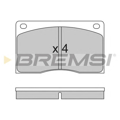 Photo Brake Pad Set, disc brake BREMSI BP2213